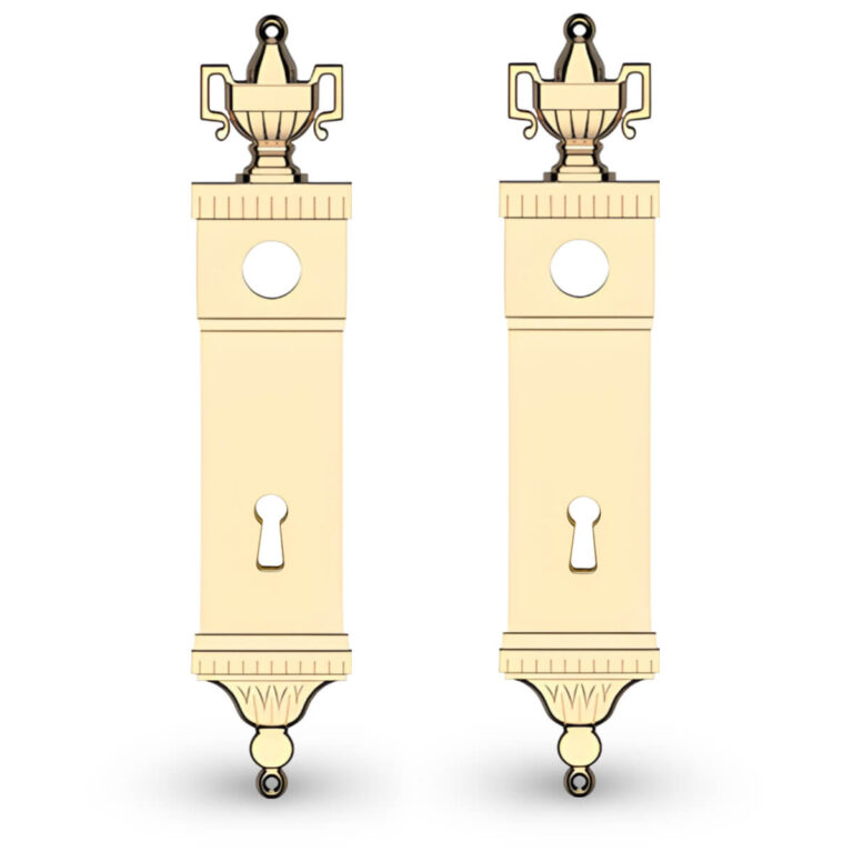 Rückenschild aus Messing - Uffici - French Empire