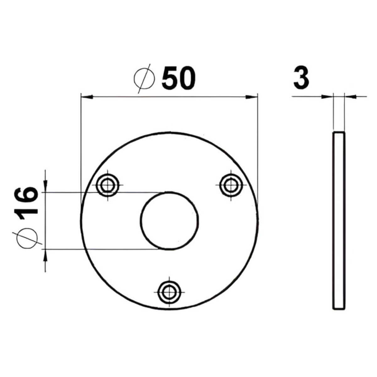 Roset-o50mm-Zeichnung-3-Löcher-Klassik4-Welt der Griffe