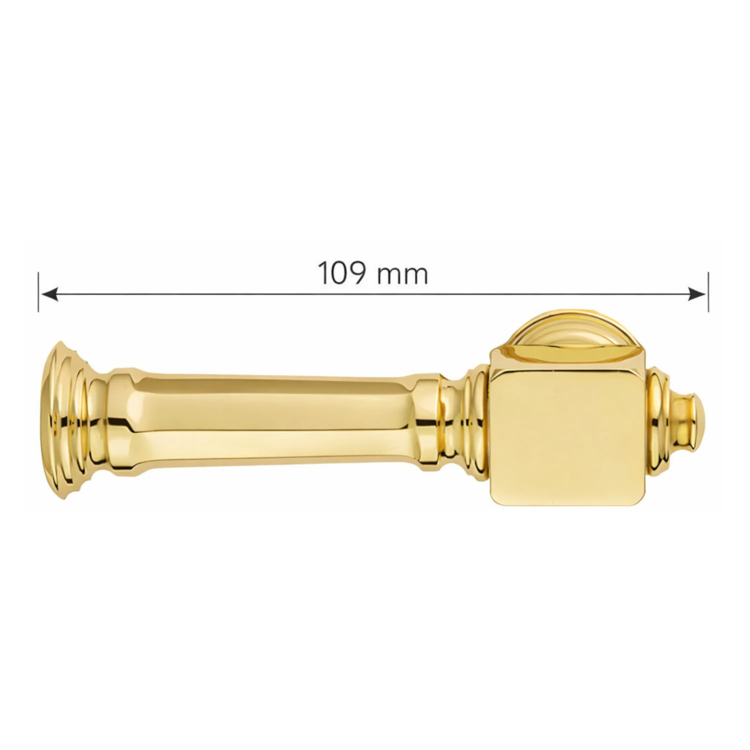 Türgriff-NEUMAN-109mm-Zeichnung-Welt der Griffe NEUMAN Türgriff Zeichnung