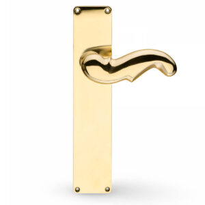 Türdrücker aus Messing, Innentüren, WEINGARDEN 98 auf ESKAN 45 Schild