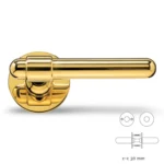 Rosetten cc30mm, Verdeckte Schrauben auf einer Seite